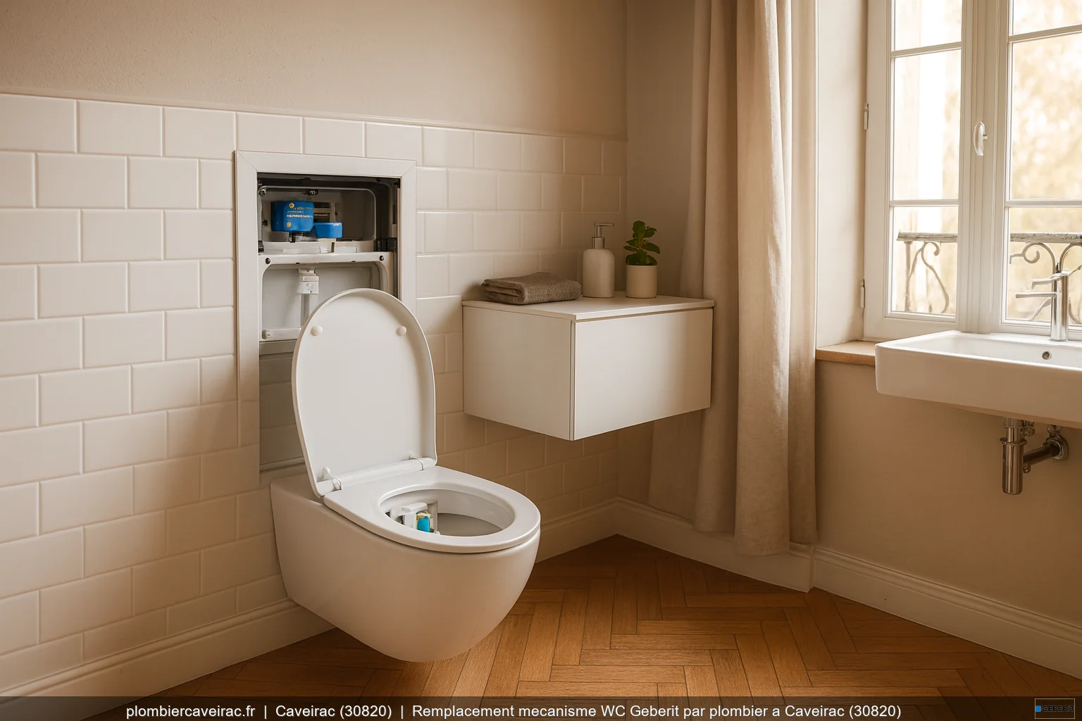 Changement mecanisme WC a Caveirac