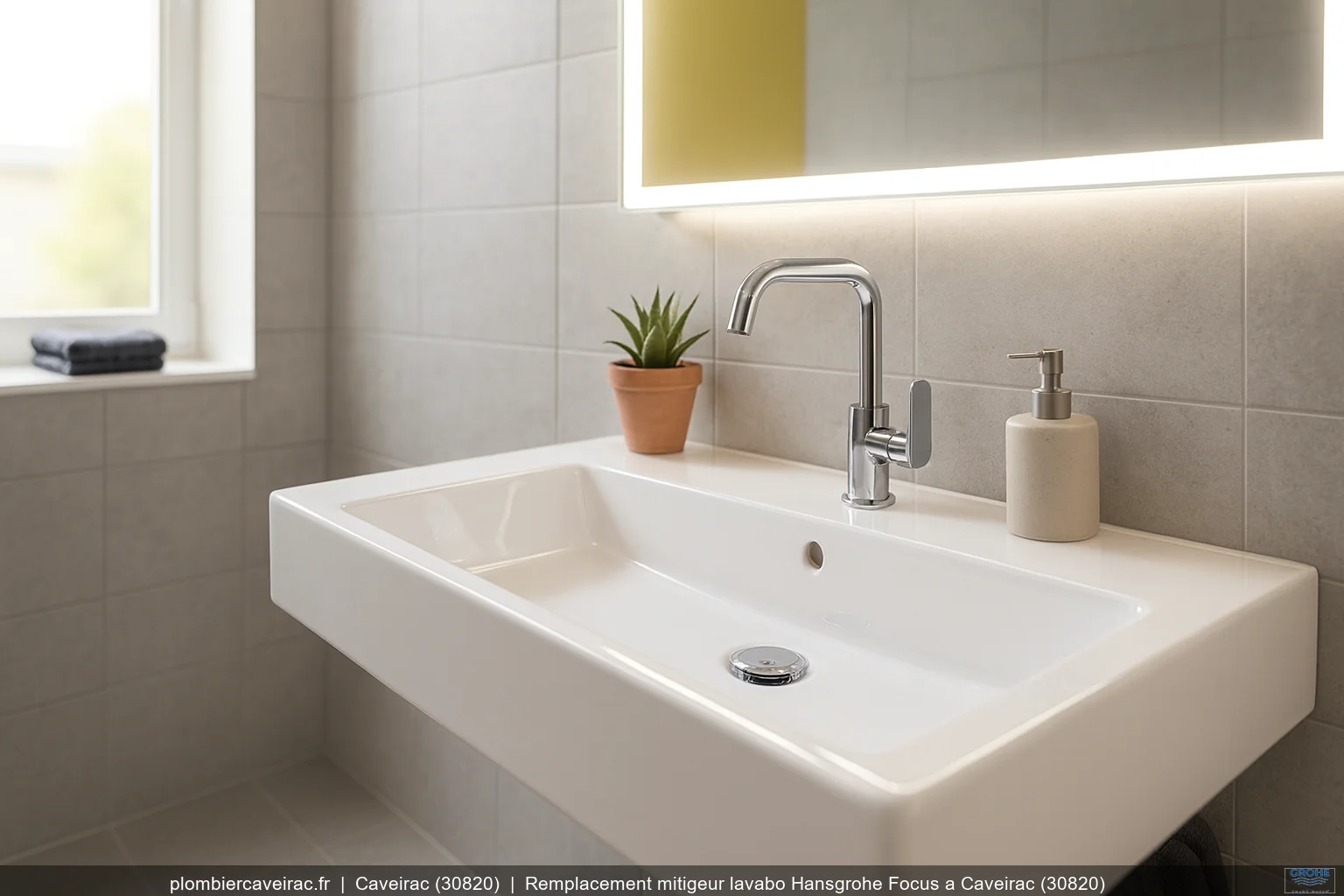 Remplacement mitigeur lavabo Hansgrohe Focus a Caveirac (30820)